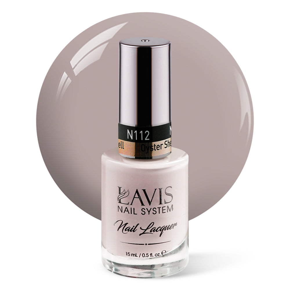 LAVIS Nail Lacquer - 112 Oyster Shell - 0.5oz