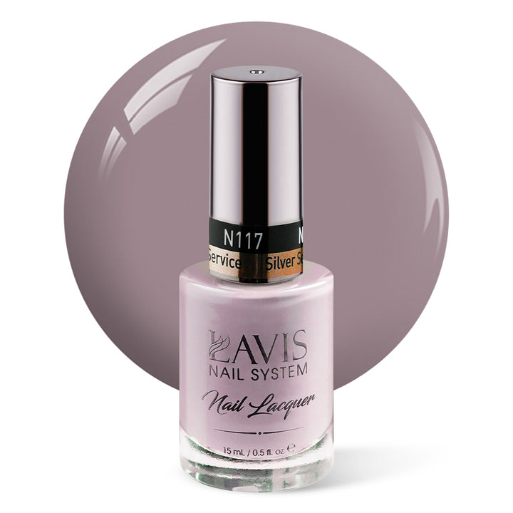 LAVIS Nail Lacquer - 117 Silver Service - 0.5oz