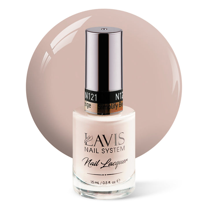 LAVIS Nail Lacquer - 121 Simplify Beige - 0.5oz