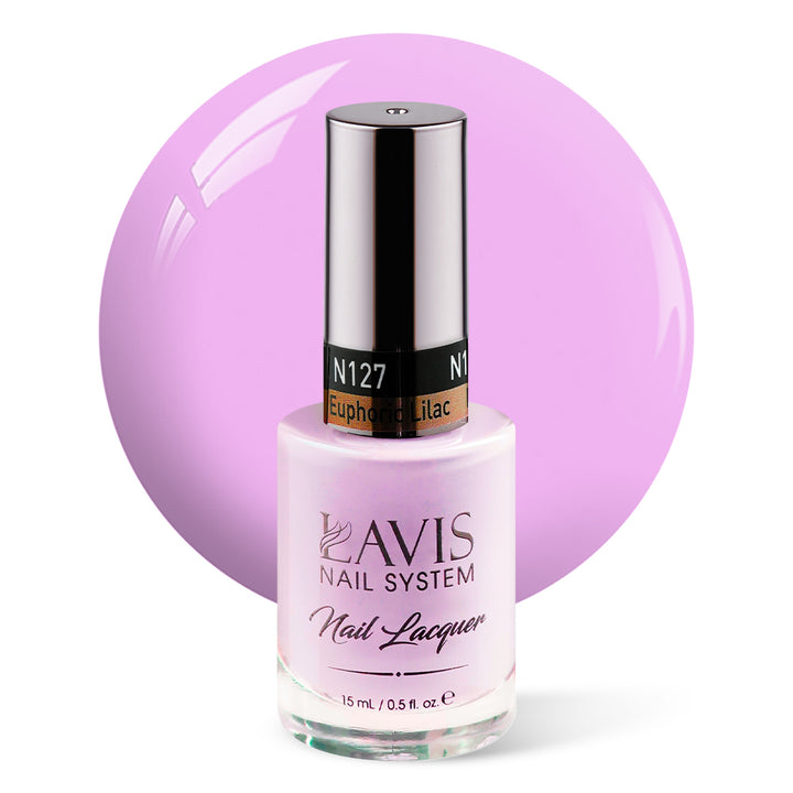 LAVIS Nail Lacquer - 127 Euphoric Lilac - 0.5oz