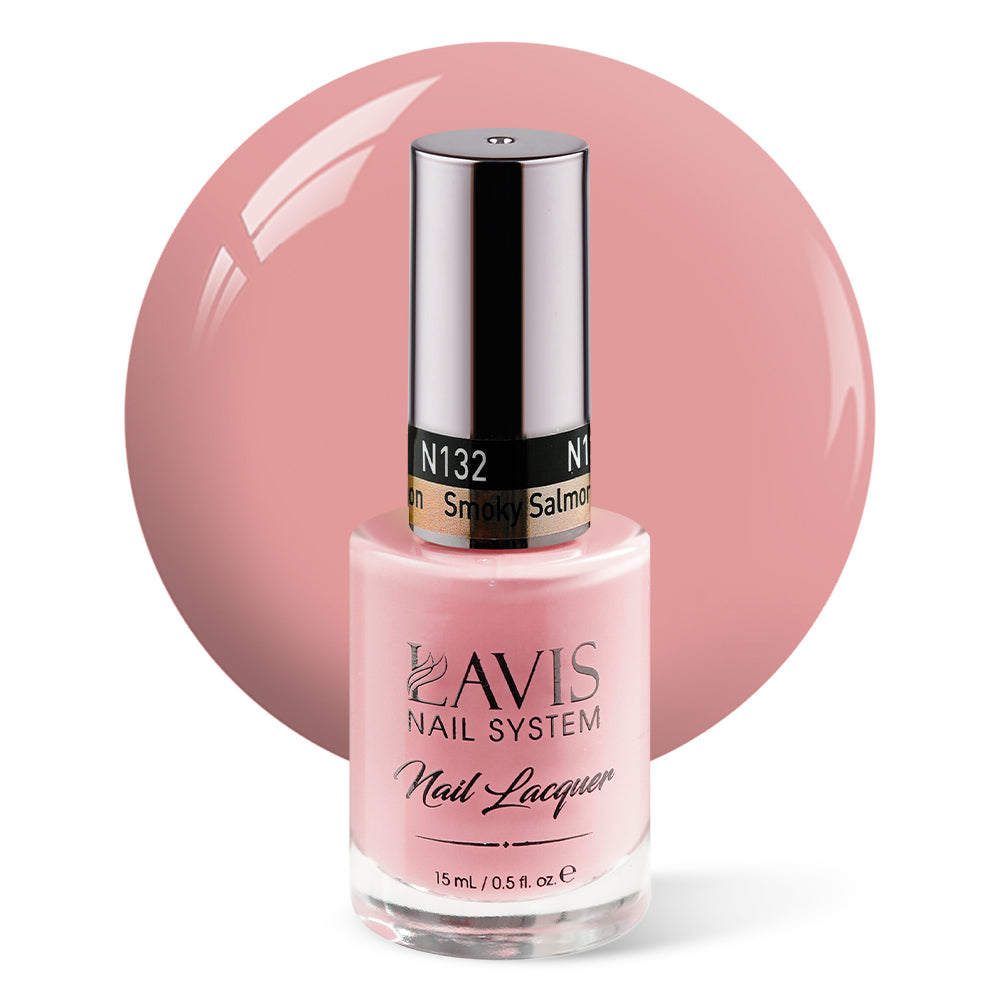 LAVIS Nail Lacquer - 132 Smoky Salmon - 0.5oz