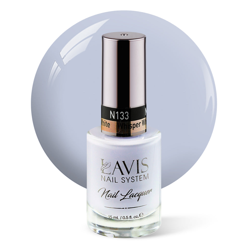 LAVIS Nail Lacquer - 133 Whisper White - 0.5oz