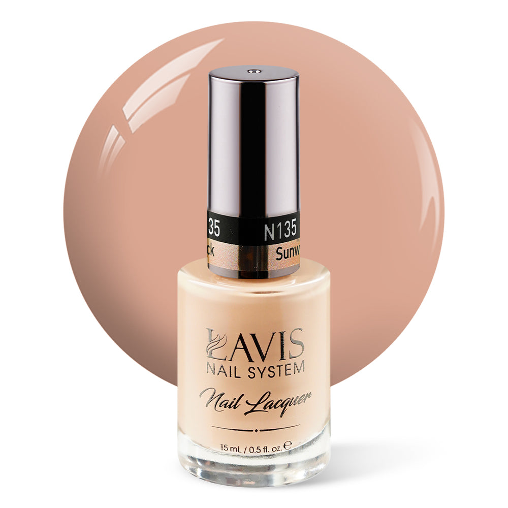 LAVIS Nail Lacquer - 135 Sunwashed Brick - 0.5oz