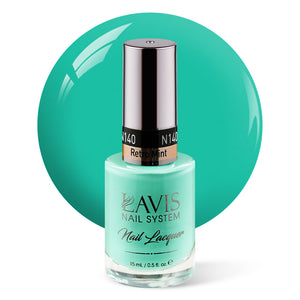 LAVIS Nail Lacquer - 140 Retro Mint - 0.5oz