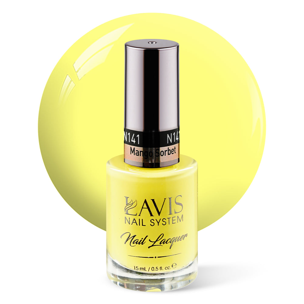 LAVIS Nail Lacquer - 141 Mango Sorbet - 0.5oz