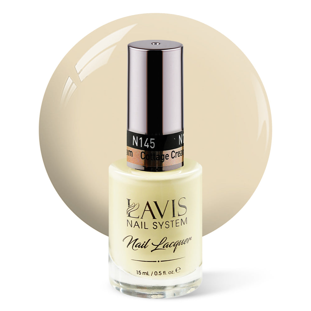 LAVIS Nail Lacquer - 145 Cottage Cream - 0.5oz