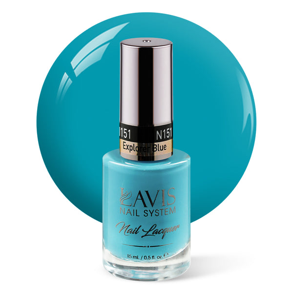 LAVIS Nail Lacquer - 151 Explorer Blue - 0.5oz