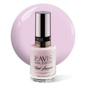 LAVIS Nail Lacquer - 155 Lighthearted Pink - 0.5oz