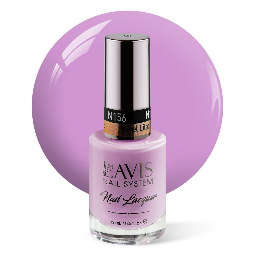 LAVIS Nail Lacquer - 156 Novel Lilac - 0.5oz