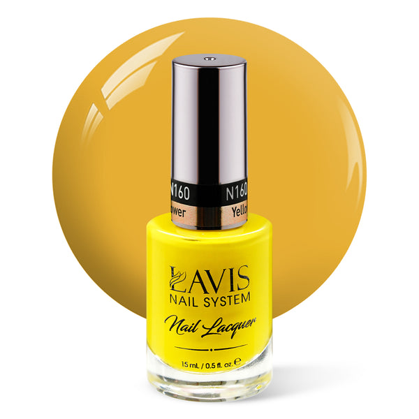 LAVIS Nail Lacquer - 160 Yellow Coneflower - 0.5oz