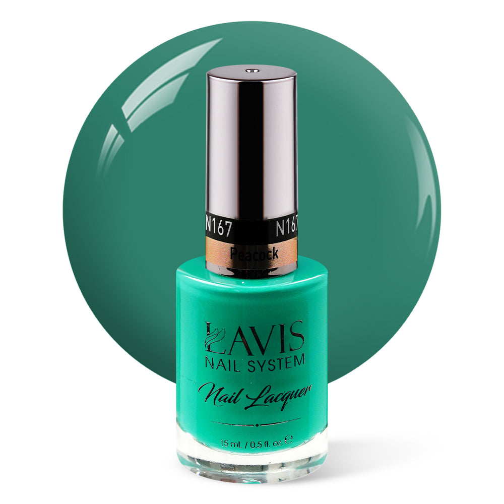 LAVIS Nail Lacquer - 167 Peacock - 0.5oz