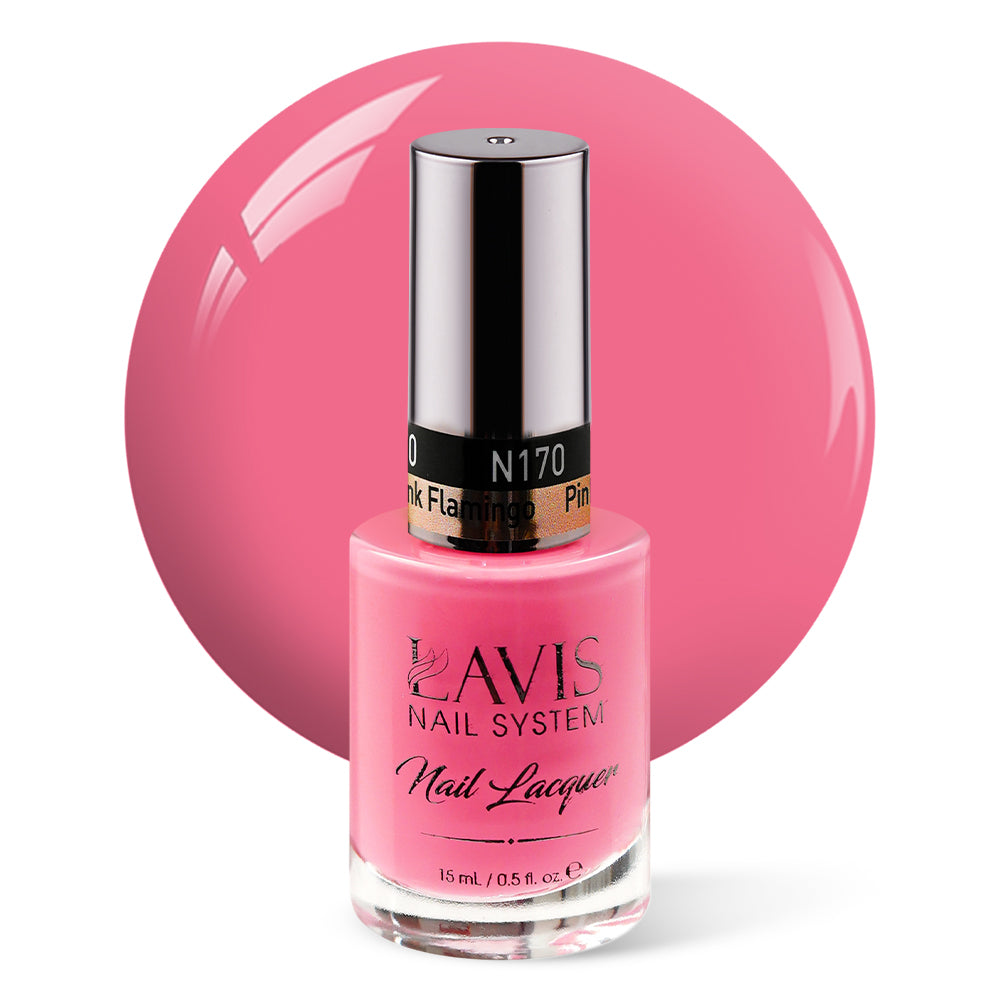 LAVIS Nail Lacquer - 170 Pink Flamingo - 0.5oz