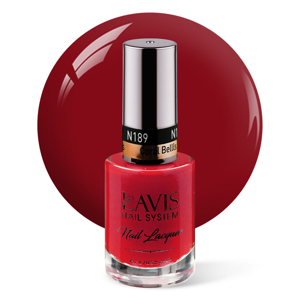 LAVIS Nail Lacquer - 189 Coral Bellls - 0.5oz