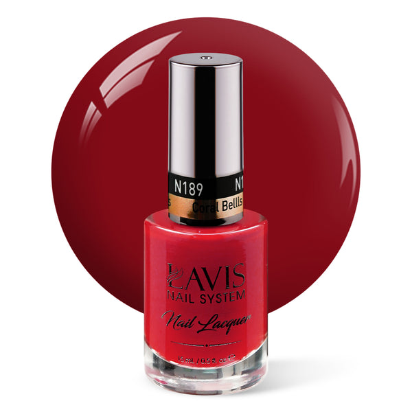 LAVIS Nail Lacquer - 189 Coral Bellls - 0.5oz