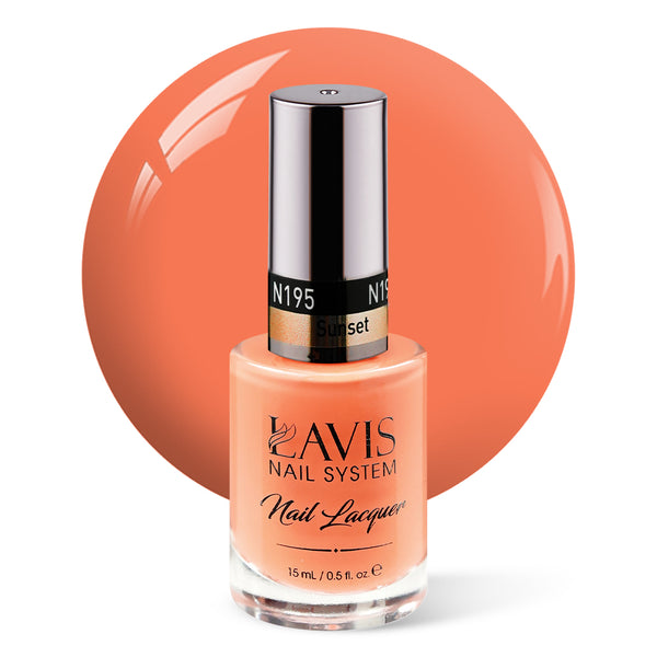 LAVIS Nail Lacquer - 195 Sunset - 0.5oz