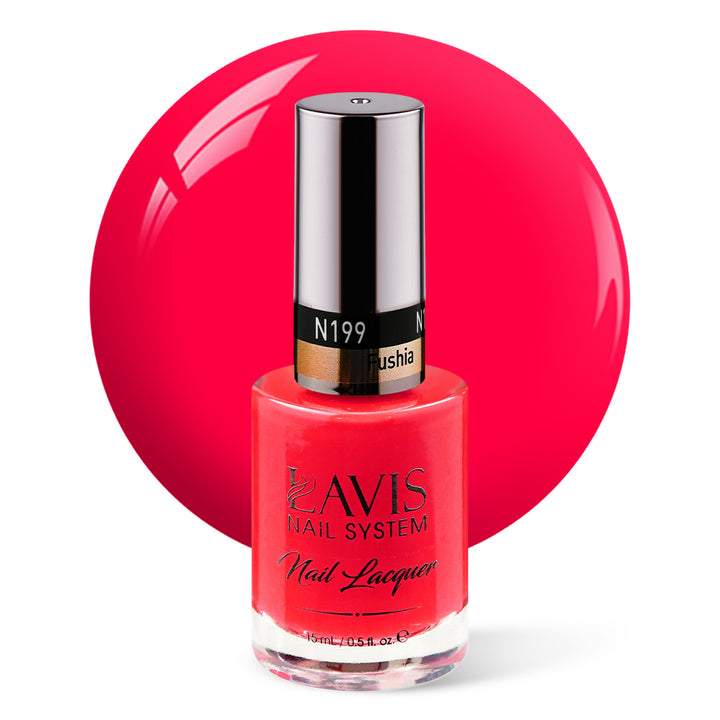 LAVIS Nail Lacquer - 199 Fushia - 0.5oz