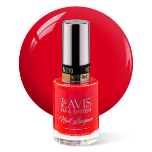 LAVIS Nail Lacquer - 210 Lusty Red - 0.5oz