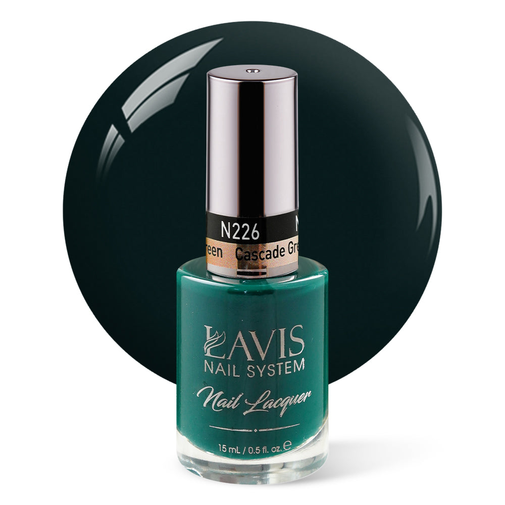 LAVIS Nail Lacquer - 226 Cascade Green - 0.5oz