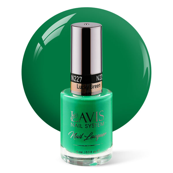 LAVIS Nail Lacquer - 227 Lucky Green - 0.5oz