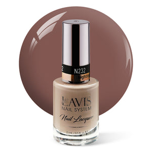 LAVIS Nail Lacquer - 232 Nightingale Gray - 0.5oz