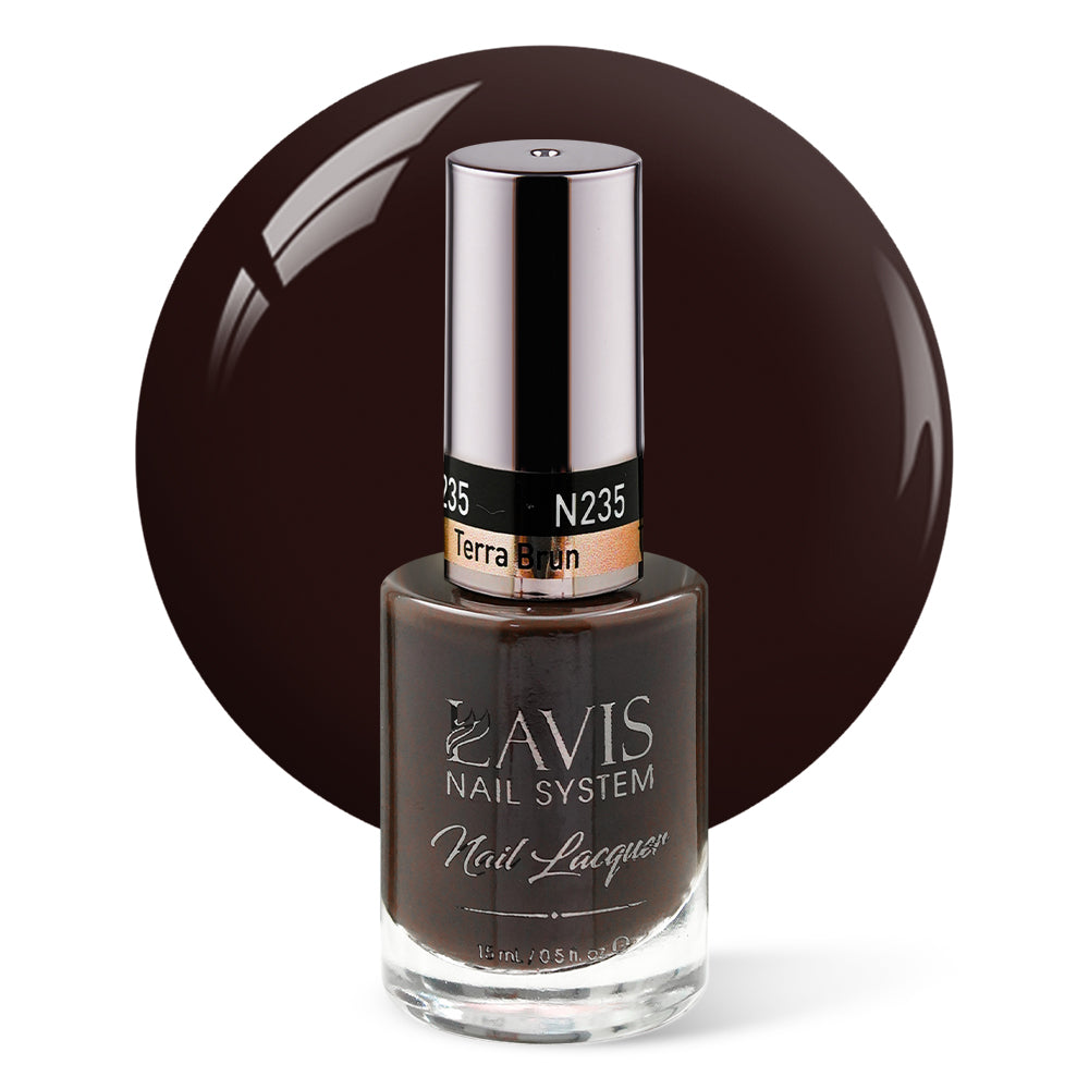 LAVIS Nail Lacquer - 235 Terra Brun - 0.5oz