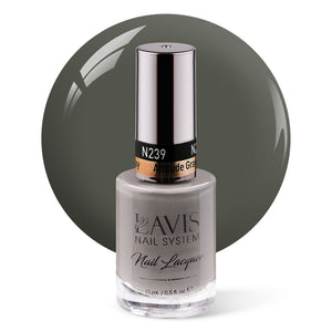 LAVIS Nail Lacquer - 239 Attitude Gray - 0.5oz