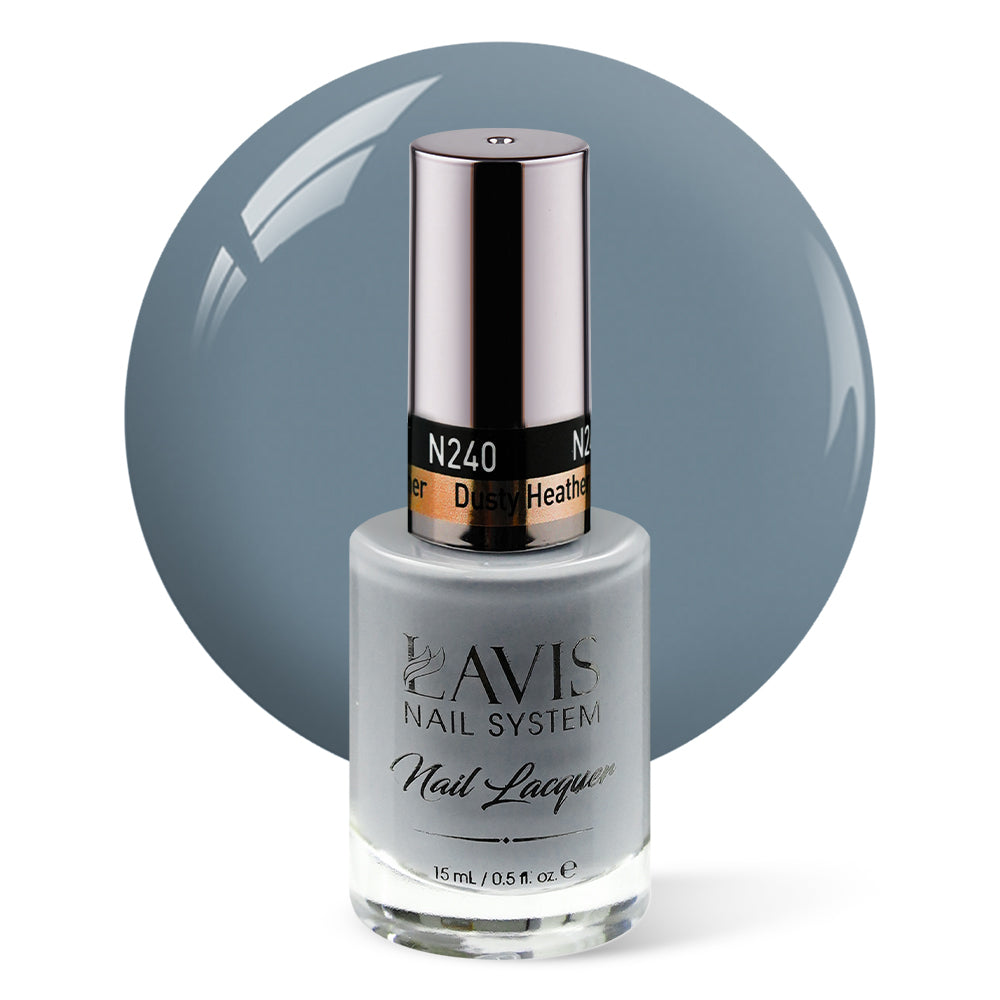 LAVIS Nail Lacquer - 240 Dusty Heather - 0.5oz