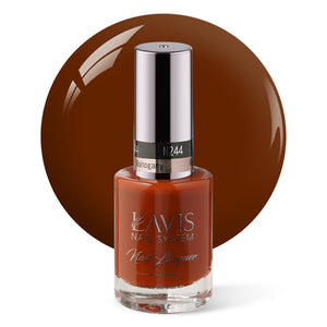 LAVIS Nail Lacquer - 244 Mahogany - 0.5oz