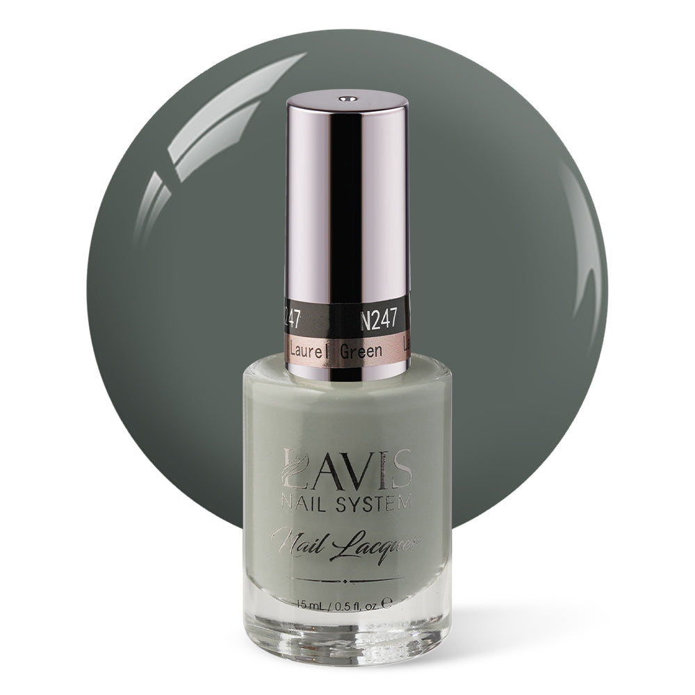 LAVIS Nail Lacquer - 247 Laurel Green - 0.5oz