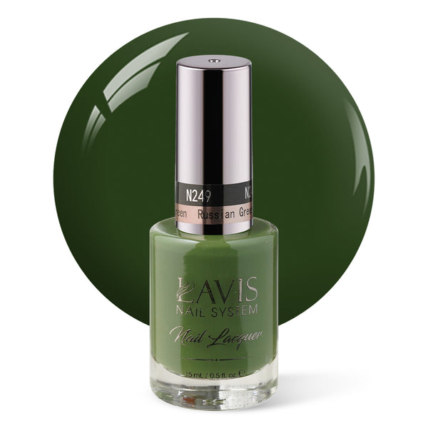 LAVIS Nail Lacquer - 249 Russian Green - 0.5oz