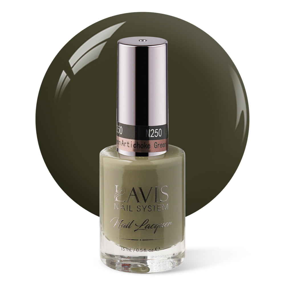 LAVIS Nail Lacquer - 250 Artichoke Green - 0.5oz