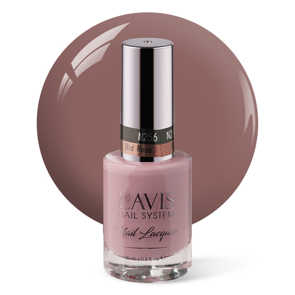 LAVIS Nail Lacquer - 256 Old Rose - 0.5oz