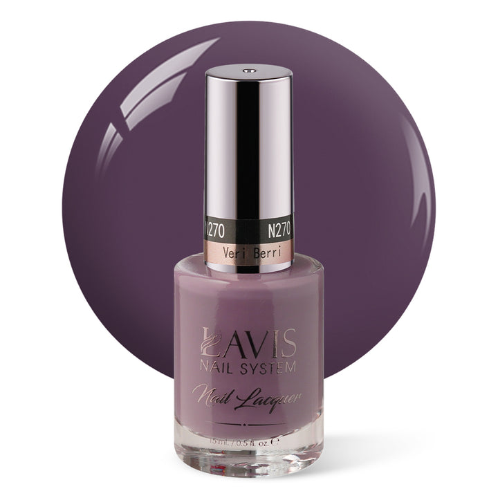 LAVIS Nail Lacquer - 270 Veri Berri - 0.5oz