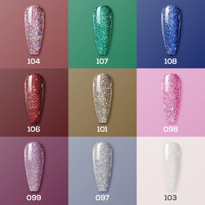  9 Lavis Holiday Gel Nail Polish Collection - SUNSET PARTY - 097; 098; 099; 101; 103; 104; 106; 107; 108 by LAVIS NAILS sold by DTK Nail Supply