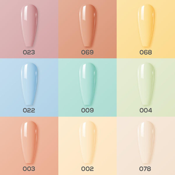  9 Lavis Holiday Gel Nail Polish Collection - SWEET TALK - 002; 003; 004; 009; 022; 023; 068; 069; 078 by LAVIS NAILS sold by DTK Nail Supply