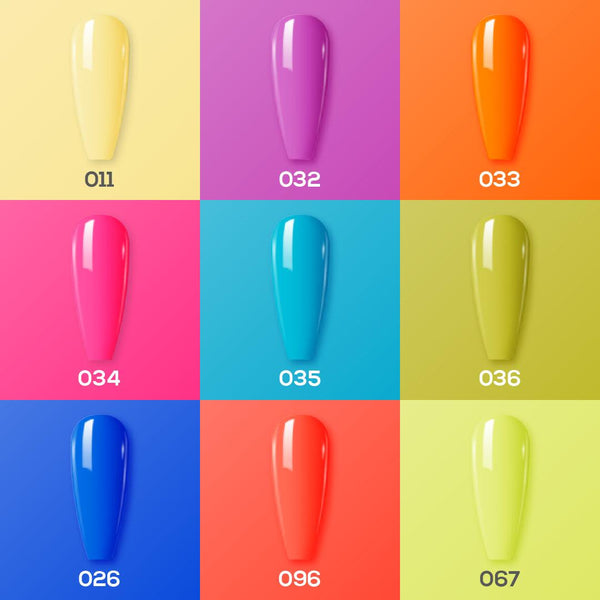  9 Lavis Holiday Gel Nail Polish Collection - WHEN IN TOKYO - 011; 026; 032; 033; 034; 035; 036; 067; 096 by LAVIS NAILS sold by DTK Nail Supply