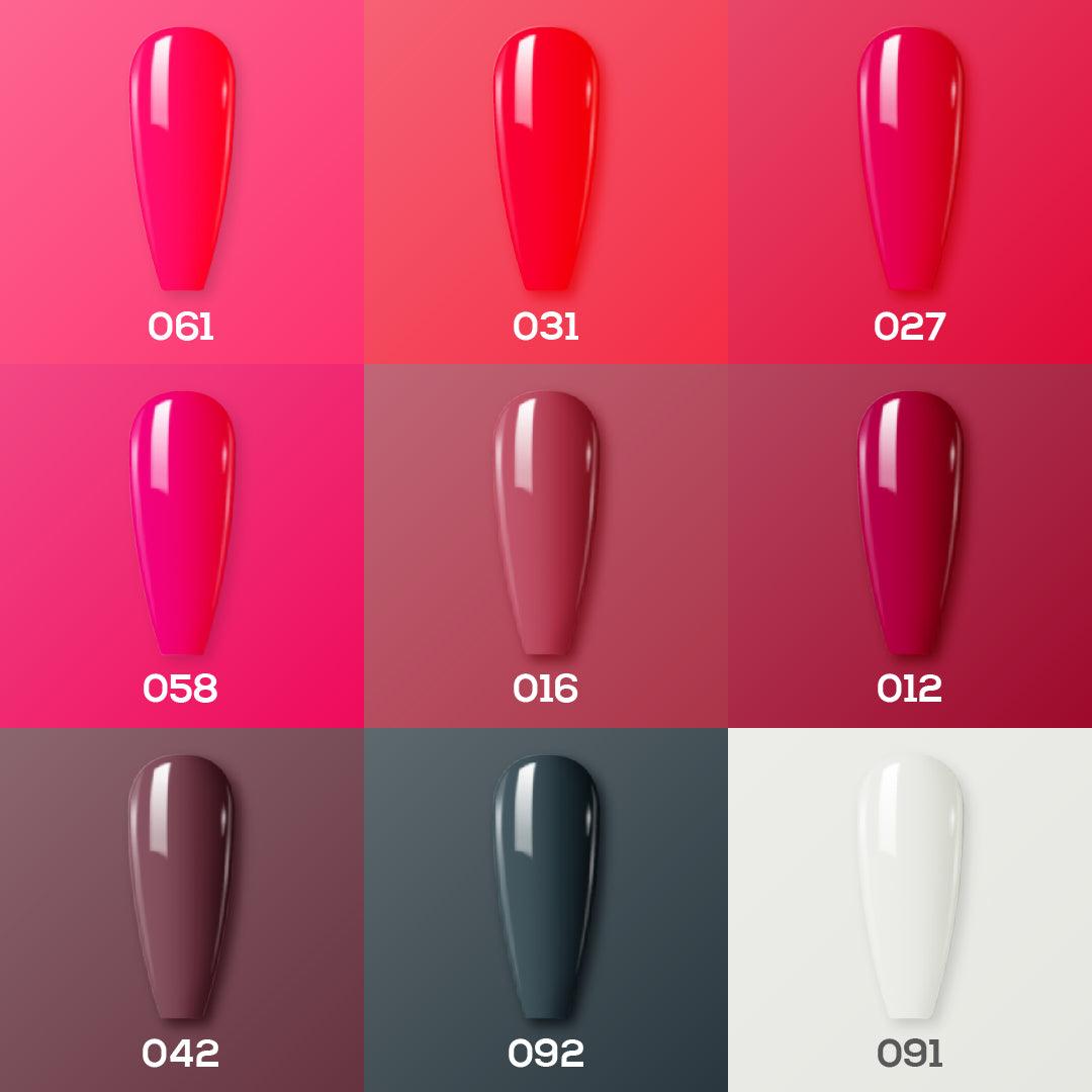  9 Lavis Holiday Gel Nail Polish Collection - WINE OBSESSION - 012; 016; 027; 031; 042; 058; 061; 091; 092 by LAVIS NAILS sold by DTK Nail Supply