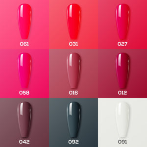 WINE OBSESSION - Lavis Valentine Nail Lacquer Collection: 012, 016, 027, 031, 042, 058, 061, 091, 092