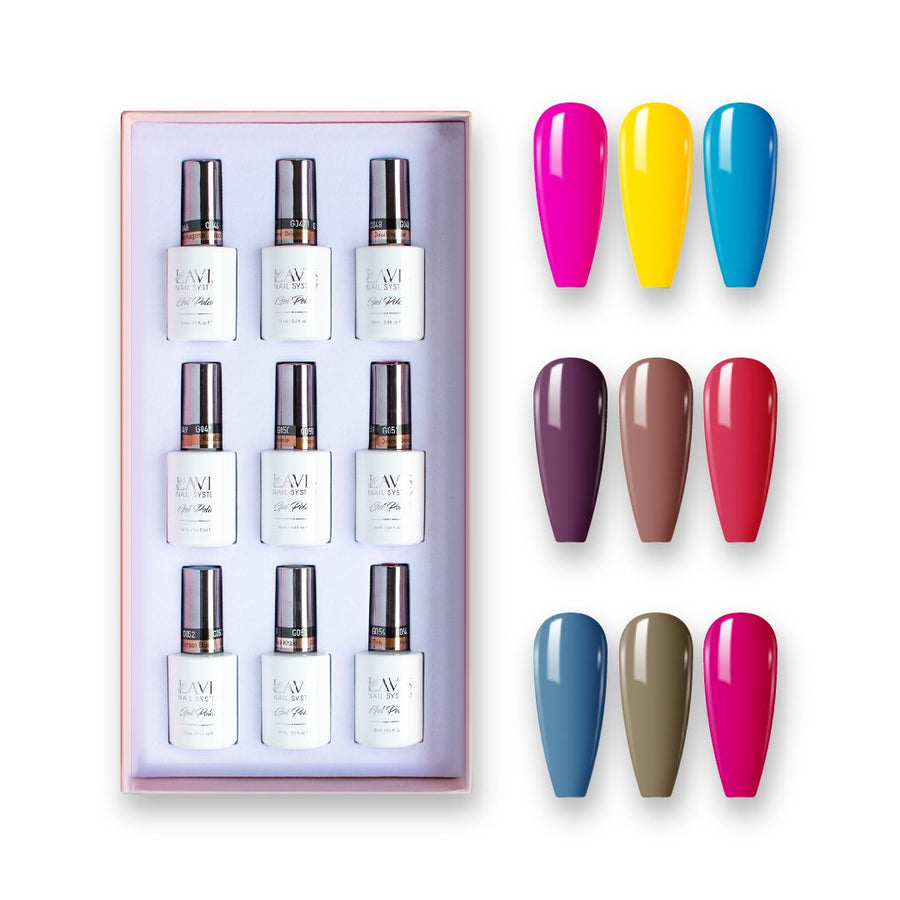 PASSION IN PARIS - Lavis Holiday Gel Nail Polish Collection: 046, 047, 048, 049, 050, 051, 052, 053, 054