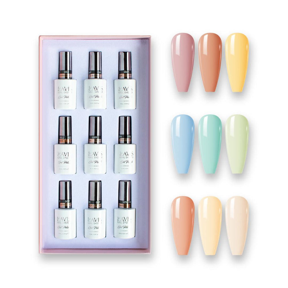  9 Lavis Holiday Gel Nail Polish Collection - SWEET TALK - 002; 003; 004; 009; 022; 023; 068; 069; 078 by LAVIS NAILS sold by DTK Nail Supply
