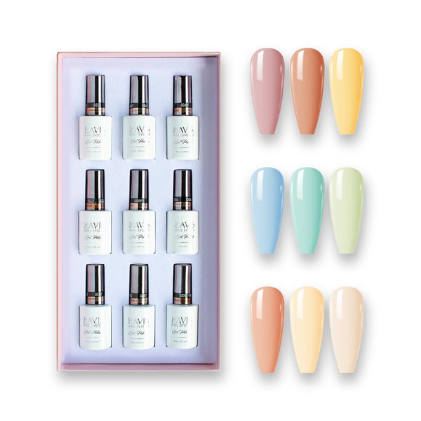  9 Lavis Holiday Gel Nail Polish Collection - SWEET TALK - 002; 003; 004; 009; 022; 023; 068; 069; 078 by LAVIS NAILS sold by DTK Nail Supply