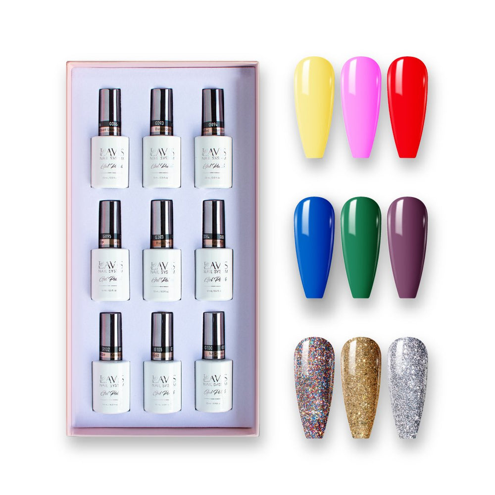 THE ESSENTIALS - Lavis Holiday Gel Nail Polish Collection: 083, 084, 086, 093, 094, 095, 100, 102, 105