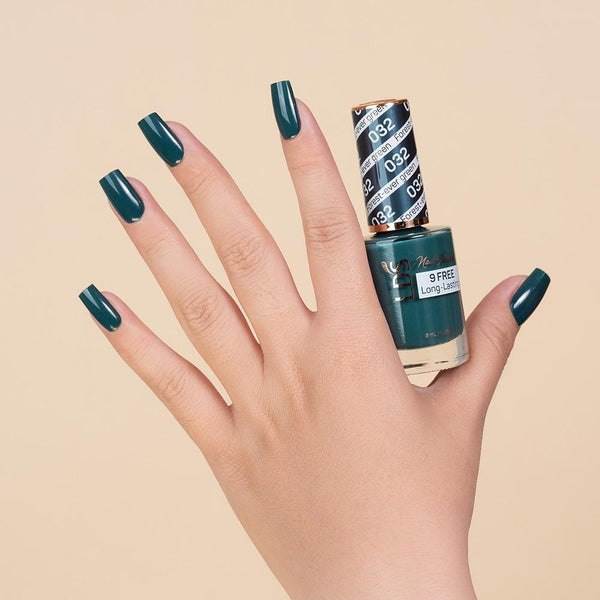 LDS 3 in 1 - 032 Forest-Ever Green - Dip (1oz), Gel & Lacquer Matching