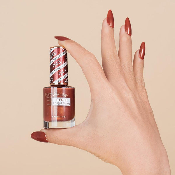 LDS 043 Bronze - LDS Gel Polish & Matching Nail Lacquer Duo Set - 0.5oz