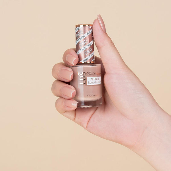 LDS 3 in 1 - 060 Flirty Beige - Dip (1oz), Gel & Lacquer Matching