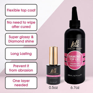 LDS Gel & Matching Lacquer Starter Kit : 037, 038, 039, 040, 041, 042, Base,Top & Strengthener