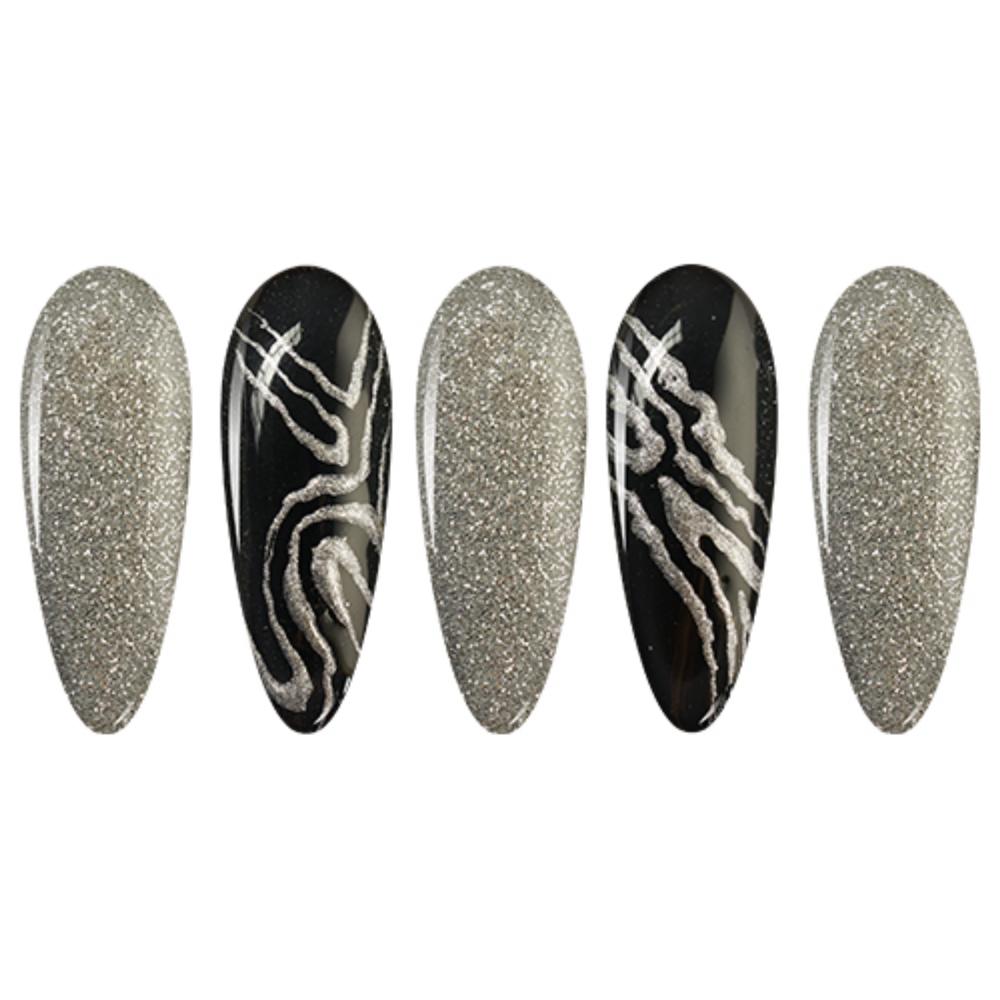LDS Glitter Silver Dipping Powder Nail Colors - 165 Silver Fog