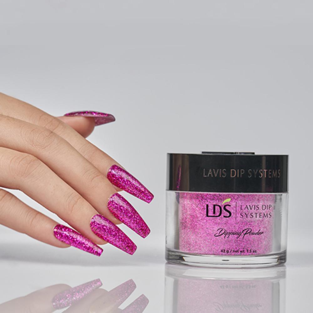 LDS Glitter Pink Dipping Powder Nail Colors - 169 Star Memoir