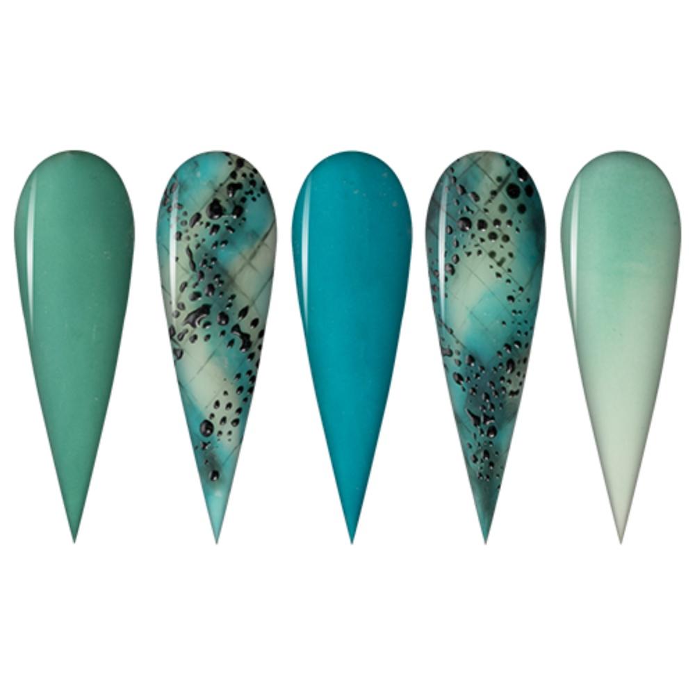 LDS Green Dipping Powder Nail Colors - 027 Blue Or Green