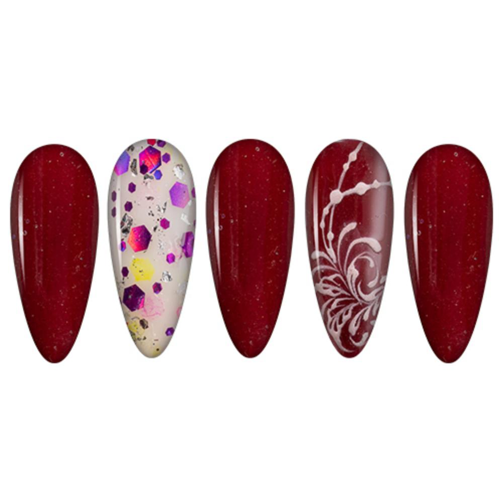 LDS Red Dipping Powder Nail Colors - 033 Sangria